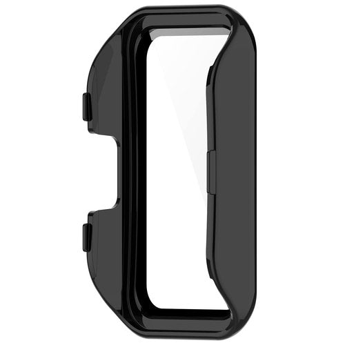 FitTurn Compatible with Huawei Band 10/10 NFC/9/9NFC/8/8NFC Screen Protector Cases Replacement PC Slim Case Cover 3D Full Coverage Tempered Glass Screen Protector for Huawei Band 10 Fitness Tracker Watch (Black*3)