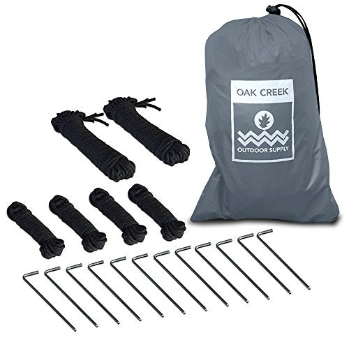 110-Inch Waterproof Hammock Rain Fly with Guy Lines and Stakes