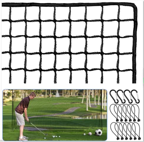 Amazgolf 10x20ft Golf Practice Net | Heavy Duty Ball Net for Golf, Hockey & Sports Training
