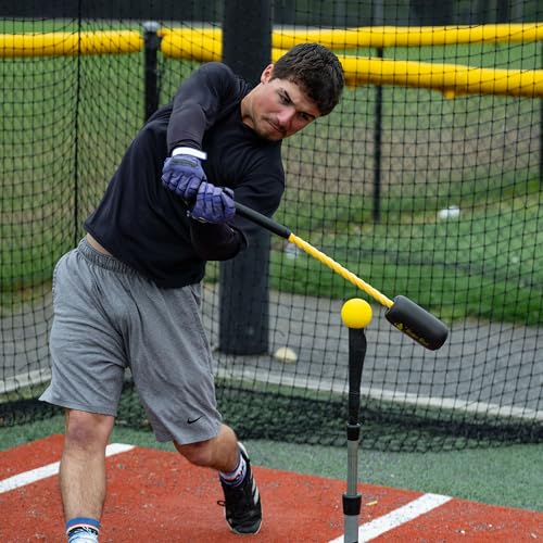 Rope Bat Swing Trainer Combo with 12 Foam Balls - Baseball & Softball Practice
