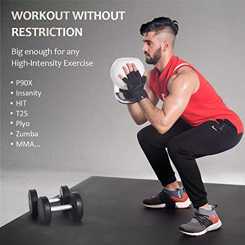 Extra Large Exercise Mat 6x8 ft - Non-Slip Workout Yoga & Cardio Mat