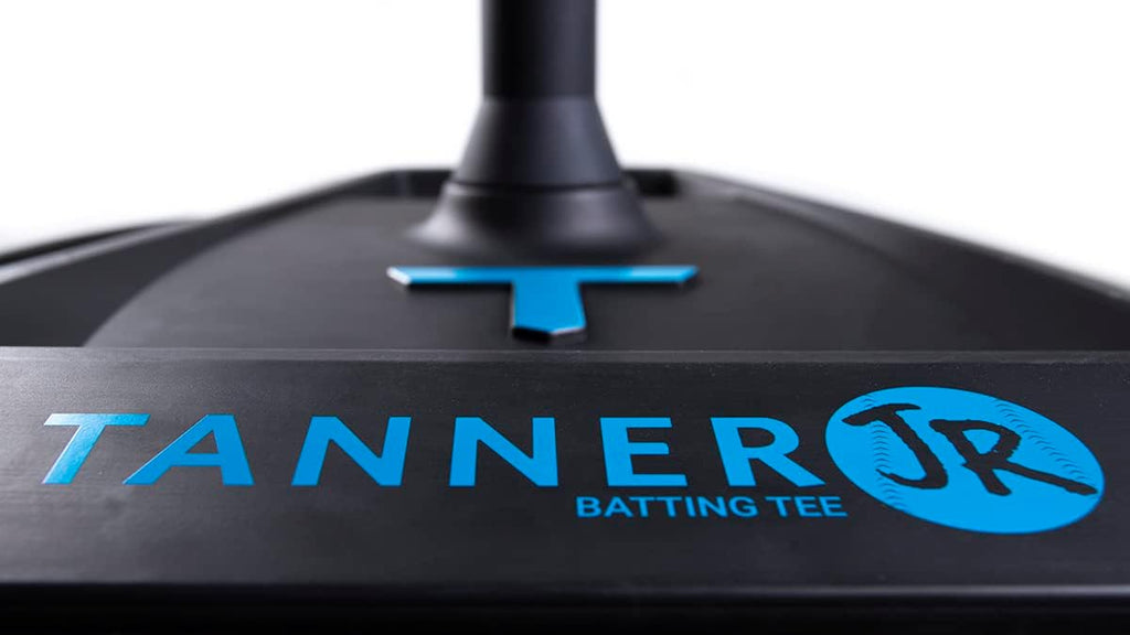 Tanner Jr. Batting Tee - Durable Youth T-Ball Stand with Adjustable Height & Flexible Rubber Cone