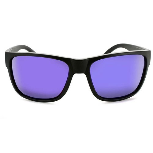 Optic Nerve Unisex Kingfish Polarized Sport Sunglassesss, Matte Black - Brown w/Blue Mirror Lens