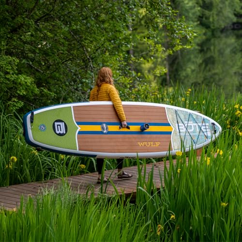 11'4'' Inflatable Stand Up Paddle Board Kit - Lightweight, Stable for Beginners with Accessories