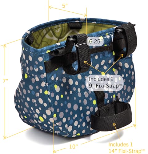 Po Campo Bubbly Crescent Bike Basket Handlebar Bag Waterproof Cycling Accessory