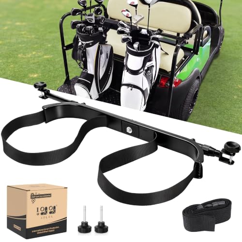 No-Drilling Golf Cart Bag Holder for Yamaha, EZGO, Club Car 2+2 Seater
