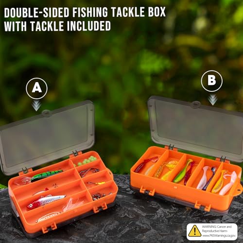 THKFISH 1.8M Telescopic Fishing Rod & Reel Combo with Backpack & Tools Set