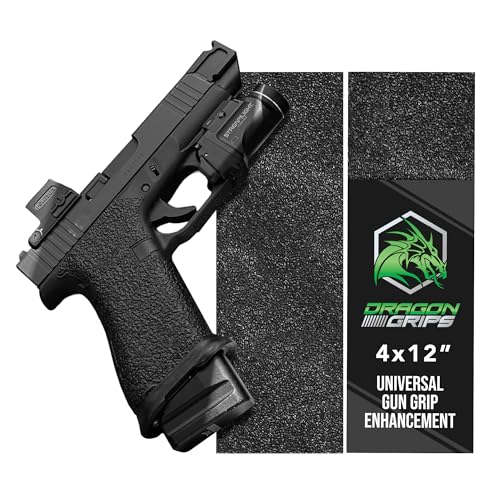 Dragon Grips Rubber Grip Tape 4x12 Inches - Tactical Firearm & Weapon Grip Tape - Pack of 1