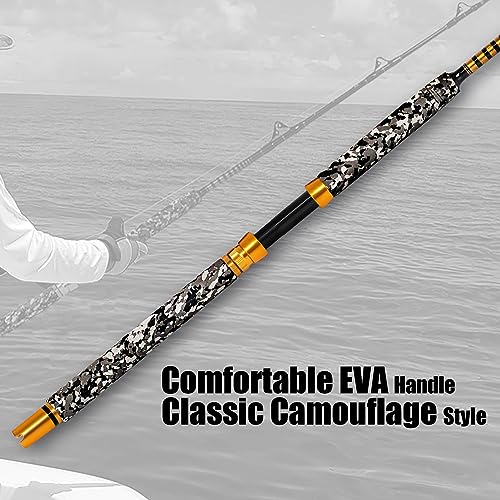 Fiblink 6' Saltwater Offshore Trolling Rod - 1 Piece, 80-120lbs, Straight