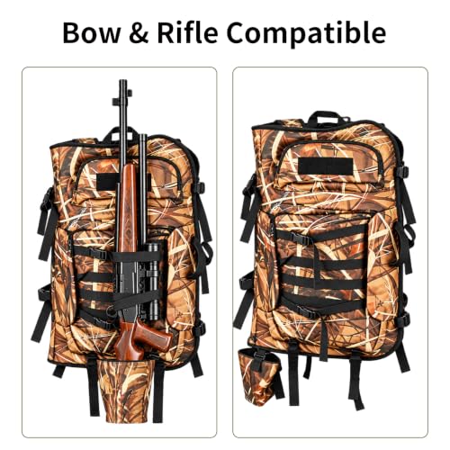 SPG Bow Hunting Backpack for Men with Quiver Pouch - Reed Camo