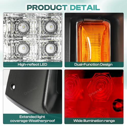 Golf Cart LED Light Kit for EZGO TXT 1996-2013 Headlights & Taillights, Waterproof 12V