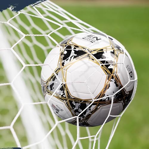 Soccer Ball Size 4 - Practice Training Football for Boys & Girls Red with Pump