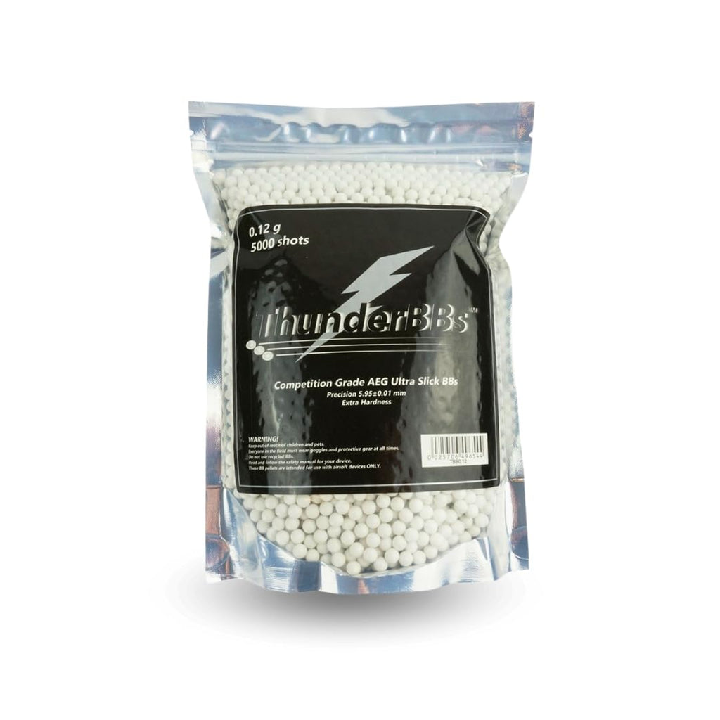 ThunderBBs Airsoft BBs 0.12G - High Precision 5000 Rounds in White, Brown, or Yellow