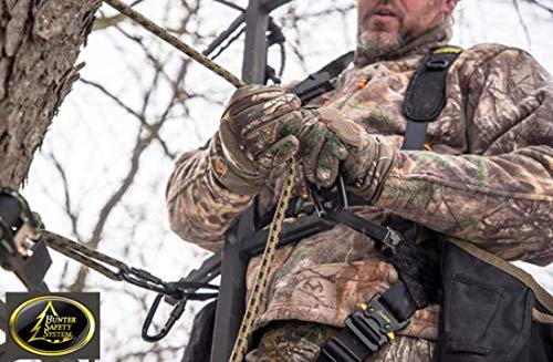 Hunter Safety System Rope Style Treestrap 3-Pack - 9' Hunting Safety Straps with Prussik Knot for Treestand Security