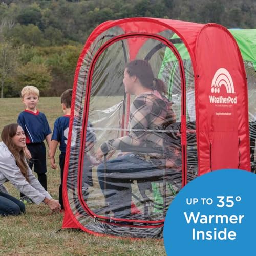 Large Pop-Up Sports Shelter - Waterproof, Windproof, UV Protection, Black