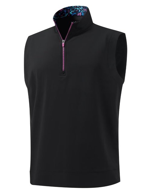 M MAELREG Golf Vests For Men Stretch Lightweight Breathable Quick Dry Stand Collar Sport Men's Quarter Zip Pullover