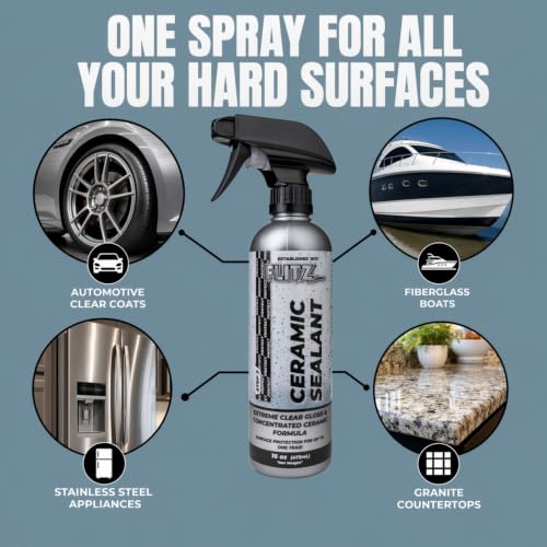 Flitz Ceramic Sealant Spray 16oz - Polishes & Protects for 1 Year