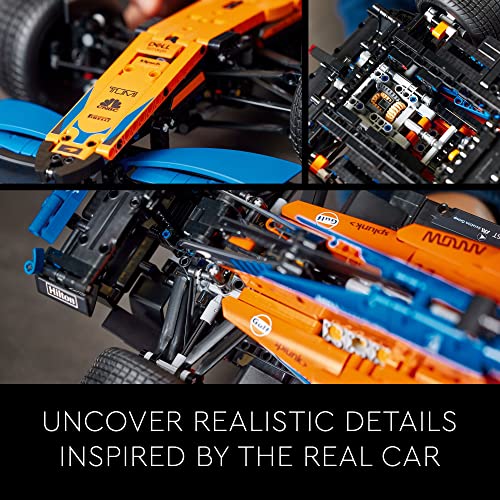 LEGO Technic McLaren F1 Race Car Model Kit 42141 Standard Packaging - Adult Collectible Display