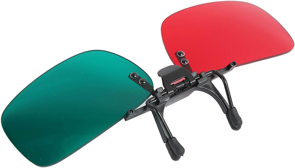 Skiennix Red Green Glasses - Amblyopia Vision Correction with Protective Glasses Box | Left Green, Right Red