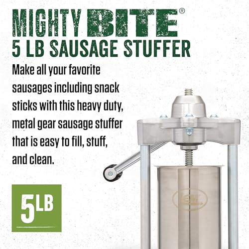 LEM 5lb Sausage Stuffer - Stainless Steel Meat Filling Machine with Clamps & Tubes - Variation of THIS listing