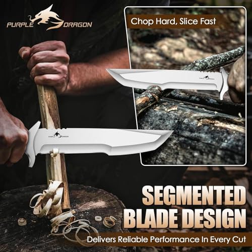 Purple Dragon Heavy Duty Machete Brown for Tree Cutting & Bushcraft