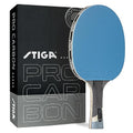 STIGA Pro Carbon Blue Ping Pong Paddle - Performance Level Tournament Table Tennis Racket