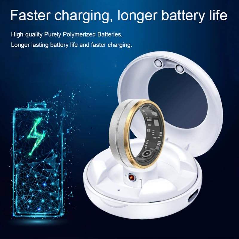 Xininyia For R02 R03 R06 R08 R09 R10 R11 R11M SR11M R12 BJ02 SRC01 SRC10 Smart Ring Charger Charging Case Portable Magnetic Charging box(Not Wireless Charging!)