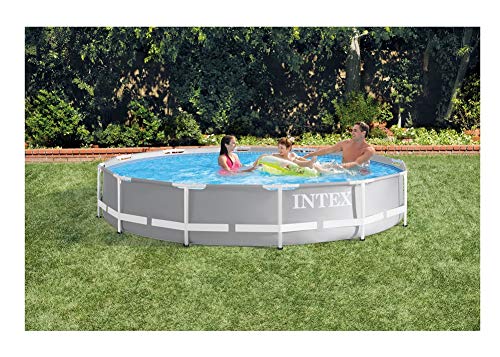 12ft x 30in Round Above Ground Swimming Pool - Easy Setup, Puncture-Resistant