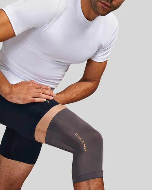 Tommie Copper Unisex Core Compression Knee Sleeve, Slate Grey, Medium