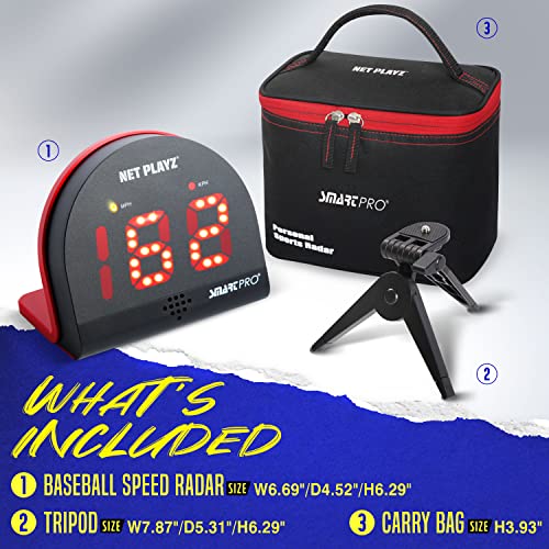 NET Playz Soccer Speed Radar Gun - Hand-Free Shot Power & Speed Measurement