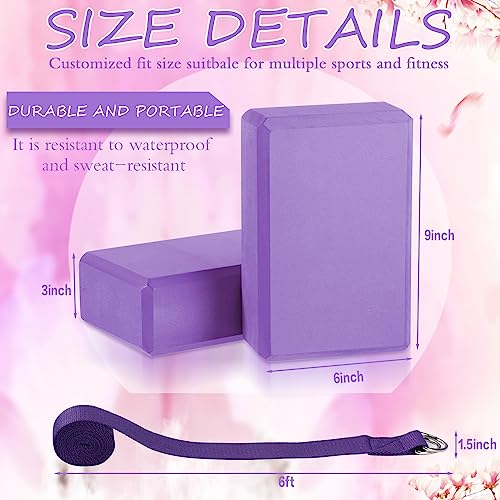 Multicolor Wettarn 15-Piece Yoga Blocks & Straps Set for Stretching & Flexibility