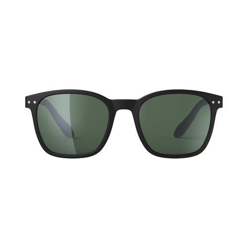 IZIPIZI JOURNEY Black | rectangular sport sunglasses for men and women, 100 UV protection anti-scratch grey polarized lenses
