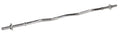 Signature Fitness Standard Olympic Super Curl Barbell Curl Bar Threaded Curl Bar, 48 inch, TH-CRUL-S