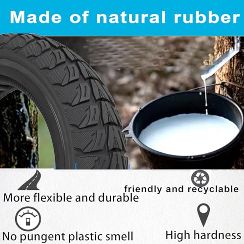 TOCBEUU 2-Pack Black Solid Tires for E-Scooters 10x2.75/10x2.70-6.5, Compatible with Hover-1, Hiboy, Emove, Dualtron, Speedway, Kugoo G-Booster
