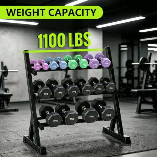 3-Tier Dumbbell Rack for Home Gym – Heavy-Duty Weight Storage Stand