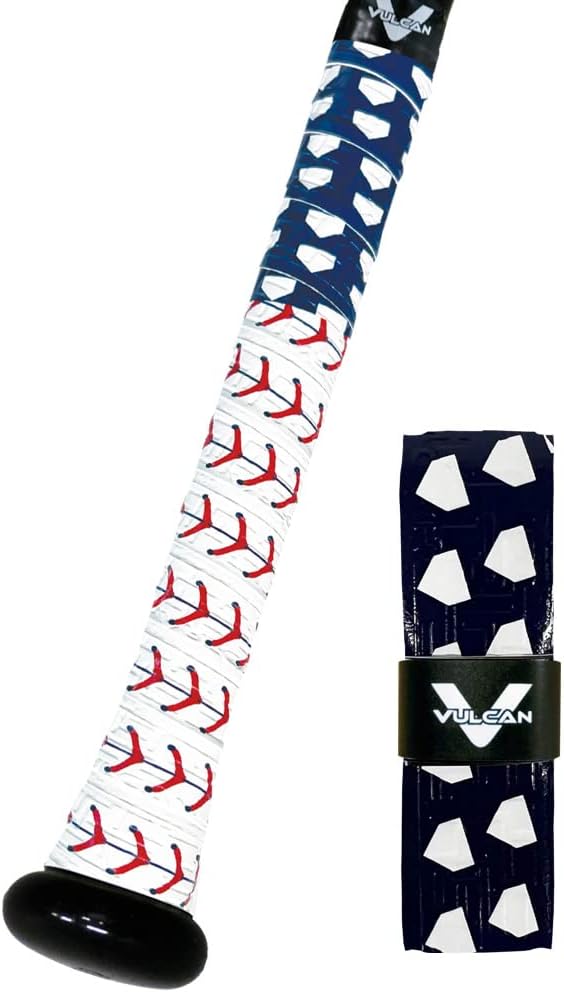 Vulcan Bat Grip - 0.50mm, 1.00mm, 1.75mm | Enhance Your Baseball/Softball Game | Multiple Colors Available