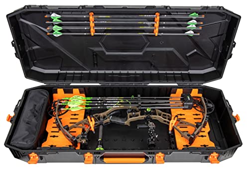 Hardside Bow Case for 43-Inch Bows - Black, Foamless Security System, Fits Flambeau Outdoors Formula