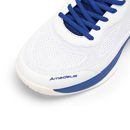 FitVille Wide Pickleball Shoes for Men - Royal Blue, 10.5 Wide Tennis Sneakers for All Courts