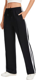 Skiennix Women's Track Pants - Loose Straight Leg Sweatpants with Zipper Pockets | Available in 28-34 Inseam