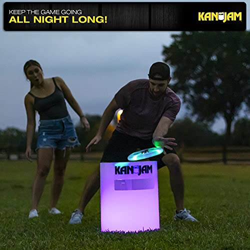 Kan Jam Illuminate LED Disc Toss Game - Outdoor Party & Night Play