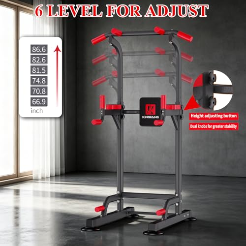 Power Tower Pull Up Station for Home Gym, Adjustable Multi-Function Fitness Equipment