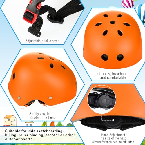 Kids Bike Helmet 6-Pack Adjustable & CPSC Certified for 3-8 Years