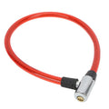 Bike Lock Cable with Key Steel Wire Portable Cable Lock Security Lock for Motorcycle Gate 3 Colors
