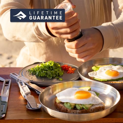 Sea to Summit Detour 2-Person Camping Cutlery Set - Stainless Steel Knives, Forks, Spoons