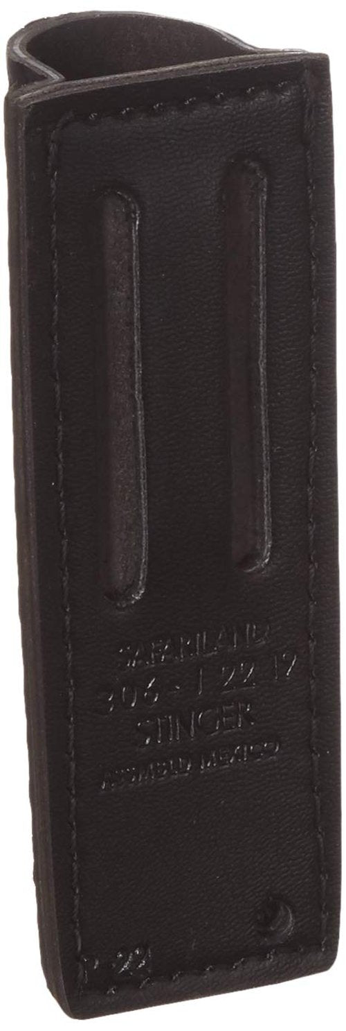 Safariland 306 Open Top Mini Flashlight Holder, Basketweave Black, Size 1.12'' x 5.875'' (Streamlight Stinger)