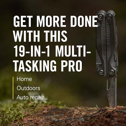 Leatherman Charge Plus TTI 19-in-1 Multi-Tool with Titanium Handles, EDC & Auto