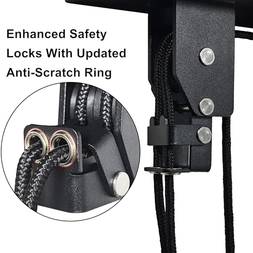 Garage Ceiling Kayak Hoist System with Pulleys for Watercraft Storage