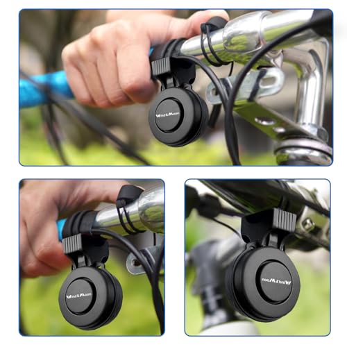 120dB Electric Bike Horn with 4 Sound Modes - Compact Waterproof Cycling Accessory