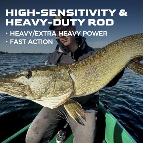 Heavy Duty 8' Extra Heavy Fast Action Casting Rod for Big Game Fishing