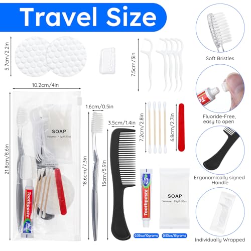 Bulk Hygiene Kit Travel Pack of 100 - Personal Care & Sanitary Supplies